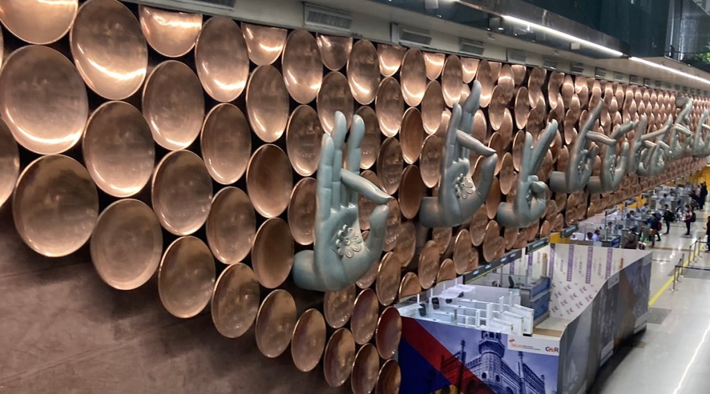 All of the passengers have also been directed to download the Aarogya Seu app. (Image: Bulbul Dhawan/Financial Express Online) All of the passengers have also been directed to download the Aarogya Seu app. (Image: Bulbul Dhawan/Financial Express Online)