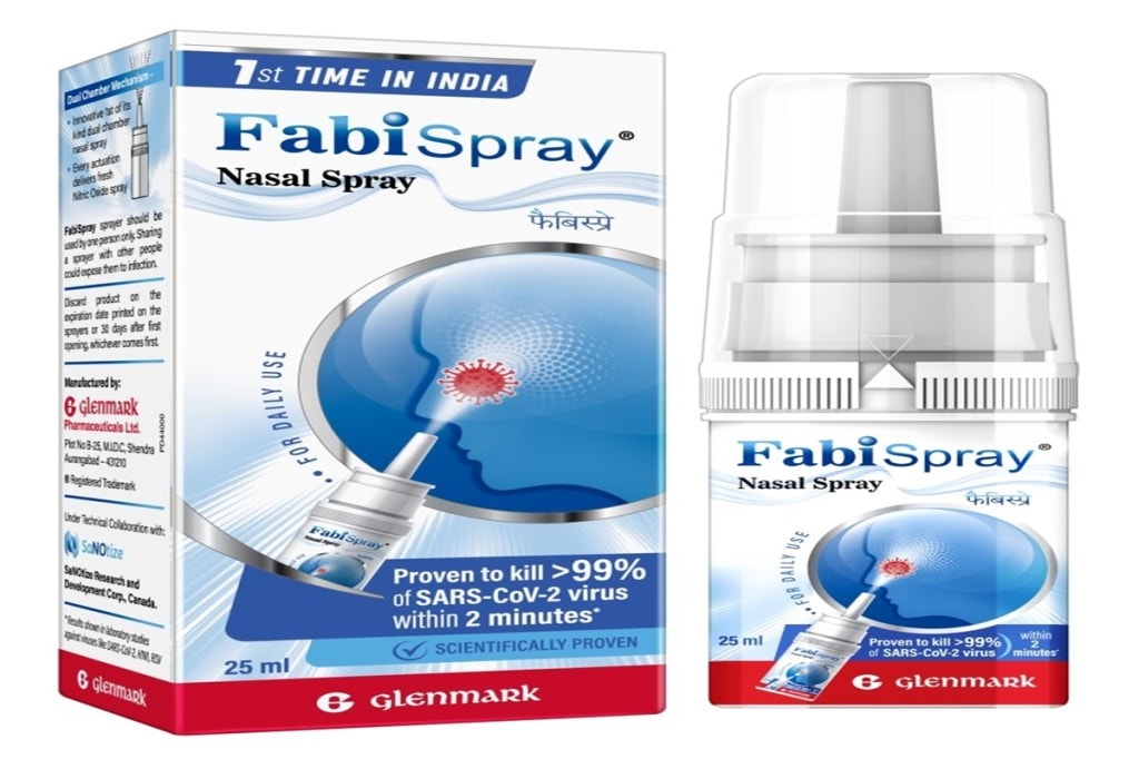 Glenmark, SaNOtize, FabiSpray, COVID-19, Nitric Oxide Nasal Spray (NONS), SARS-CoV-2, DCGI, Adverse Events, AE