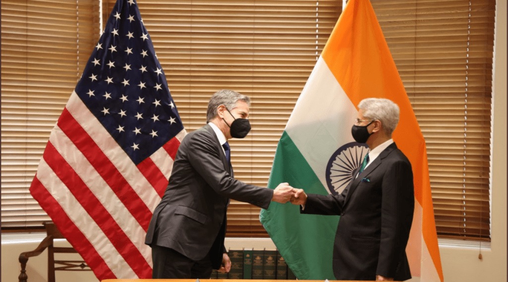 Blinken and Jaishankar met in Melbourne, Australia on the sidelines of the 4th Quad Foreign Ministers' Meeting. (Twitter/@Dr.Jaishankar) Blinken and Jaishankar met in Melbourne, Australia on the sidelines of the 4th Quad Foreign Ministers' Meeting. (Twitter/@Dr.Jaishankar)