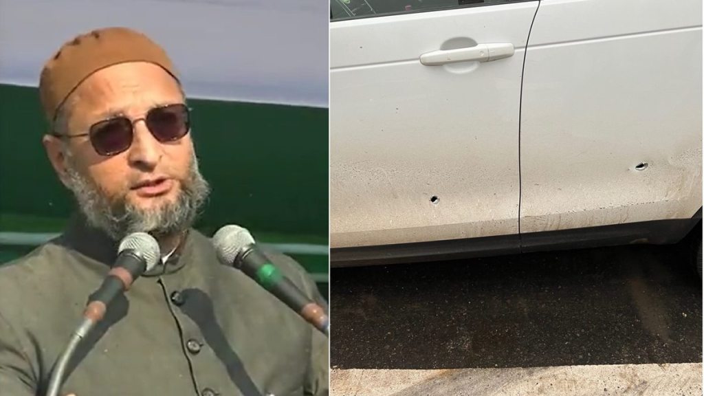 Asaduddin Owaisi was returning to Delhi from Meerut after campaigning. Asaduddin Owaisi was returning to Delhi from Meerut after campaigning.