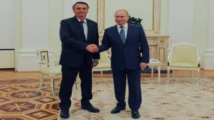 Russian President Vladimir Putin, Brazilian prez Jair Bolsonaro