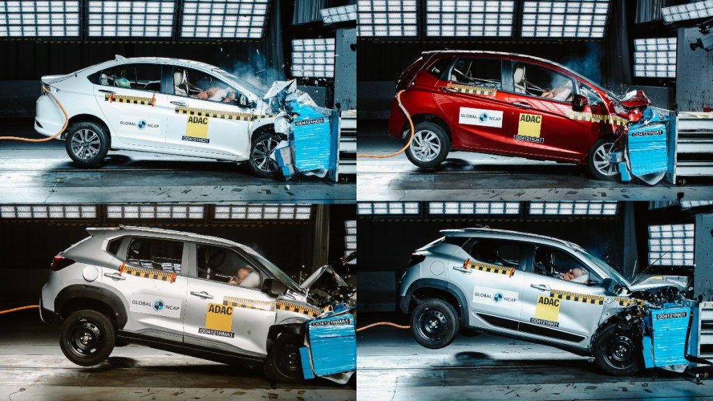 Renault Kiger, Nissan Magnite, Honda Jazz, City score 4-Star GNCAP Rating