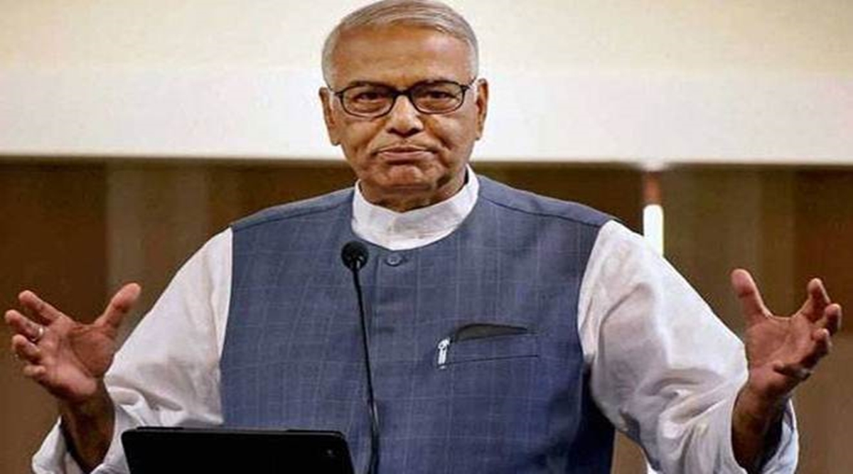 Yashwant Sinha quits TMC ahead of the opposition meeting on Presidential candidate. (PTI Photo)
Yashwant Sinha quits TMC ahead of the opposition meeting on Presidential candidate. (PTI Photo)