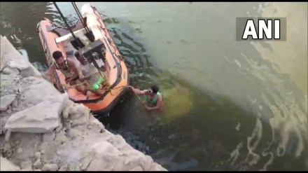 At least nine people were killed after the car they riding fell into the Chambal river in Rajasthan’s Kota on Sunday.