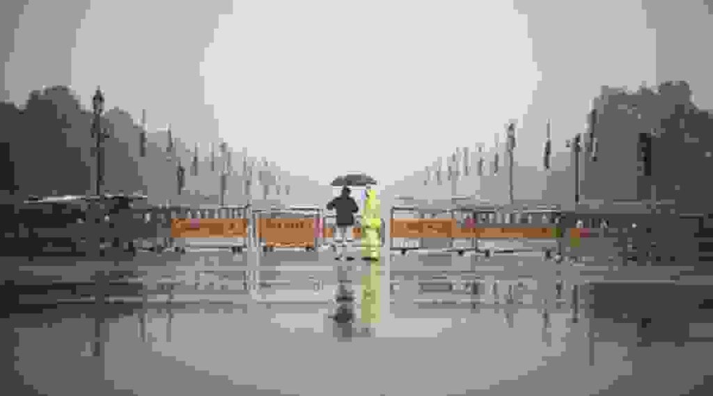 The weatherman has predicted partly cloudy sky during the day.