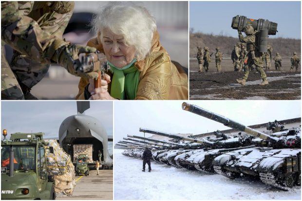 Russia has massed tens of thousands of troops on its borders with Ukraine, and Western states fear Moscow is planning a new assault on a country it invaded in 2014. Let us take a look at some of the images on how the region, Military personnel, civilians get prepared amid the fear of war: