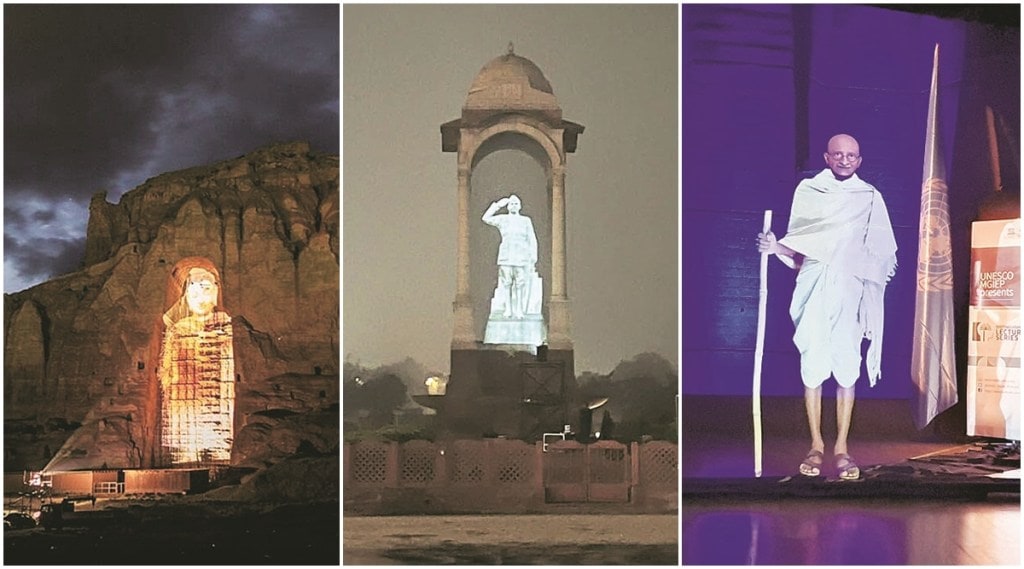 hologram statues