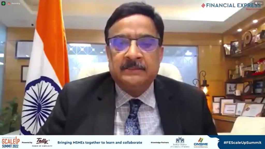 The speakers at the panel titled ‘Challenges MSMEs Face in Scaling Up’ were Mukesh Mohan Gupta, President, CIMSME; Harjinder Kaur Talwar, Vice President, FICCI CMSME; and Rajan Raje, Chair, MSME Forum, Bombay Chamber of Commerce & Industry. (Image: screenshot FE scaleup summit) The speakers at the panel titled ‘Challenges MSMEs Face in Scaling Up’ were Mukesh Mohan Gupta, President, CIMSME; Harjinder Kaur Talwar, Vice President, FICCI CMSME; and Rajan Raje, Chair, MSME Forum, Bombay Chamber of Commerce & Industry. (Image: screenshot FE scaleup summit)
