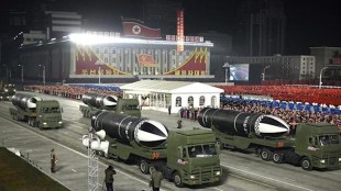 north korea military parade