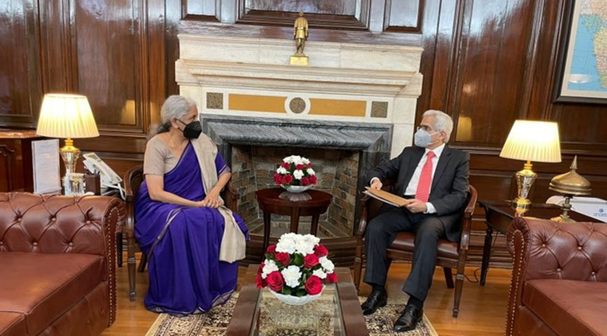 RBI governor Shaktikanta Das met finance minister Nirmala Sitharaman here on Friday.