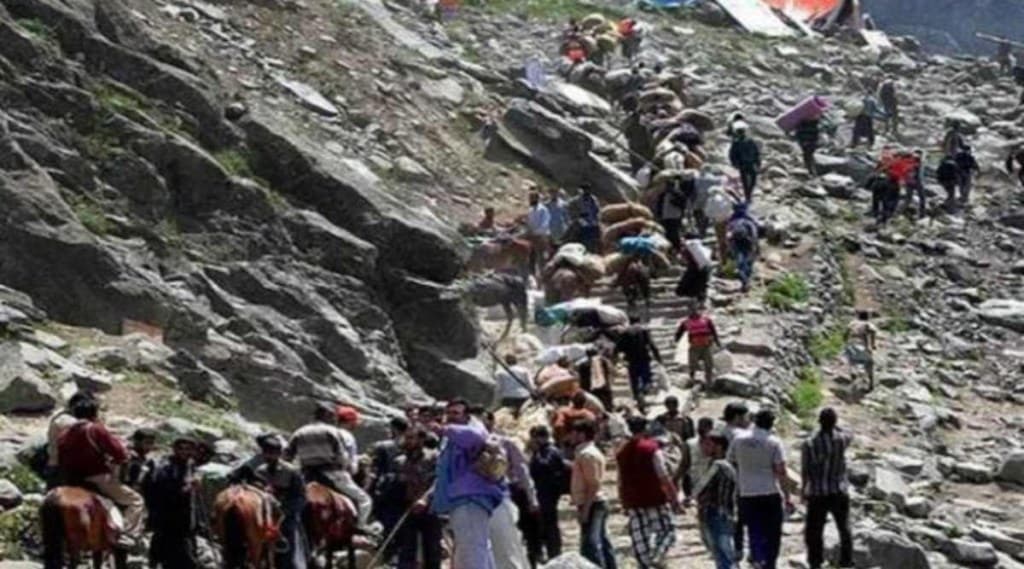 About three lakh pilgrims are likely to take part in the pilgrimage to the cave shrine located in the upper reaches of south Kashmir. About three lakh pilgrims are likely to take part in the pilgrimage to the cave shrine located in the upper reaches of south Kashmir.