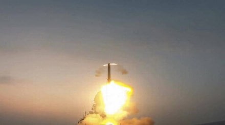 Indian Navy missile launch
