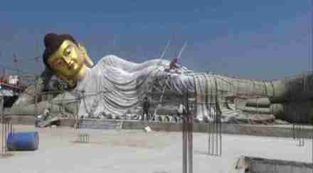 Lord Buddha will be seen in a sleeping posture in the statue. (ANI Image)