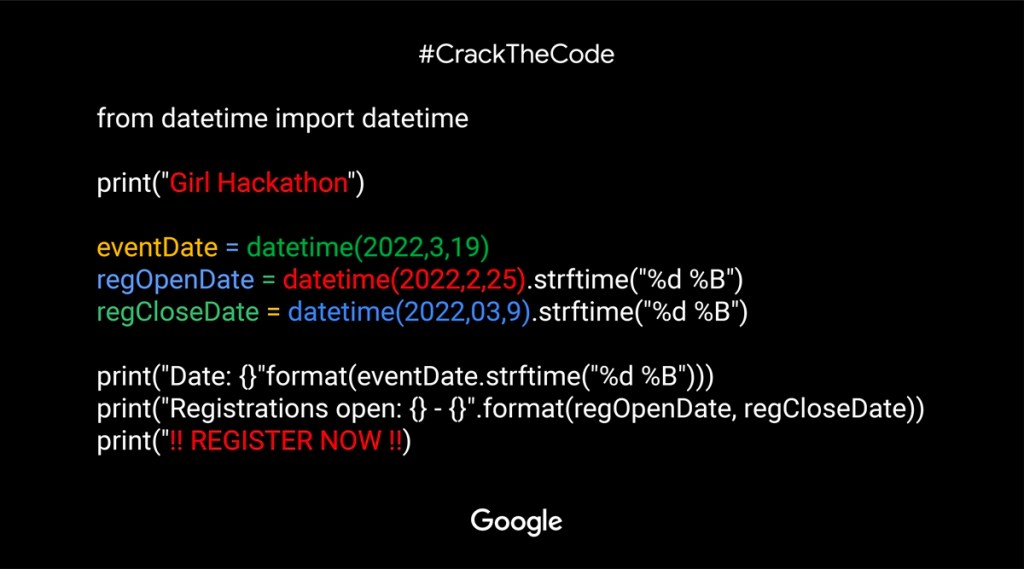 Google Girl Hackathon 2022 (Photo: Twitter/ Google India) Google Girl Hackathon 2022 (Photo: Twitter/ Google India)