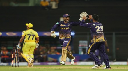 The Royal Challengers Bangalore take on the Kolkata Knight Riders at the Dr DY Patil Sports Academy in Navi Mumbai. (Twitter/Indian Premier League) The Royal Challengers Bangalore take on the Kolkata Knight Riders at the Dr DY Patil Sports Academy in Navi Mumbai. (Twitter/Indian Premier League)