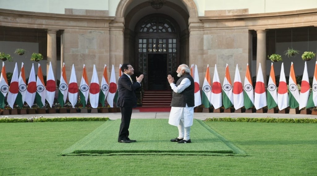 Prime Minister Narendra Modi with Japan's Prime Minister Fumio Kishida