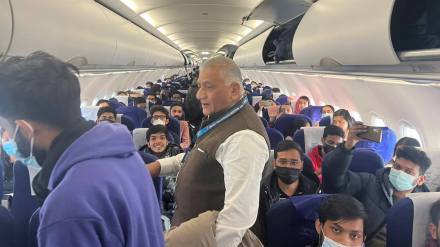 The students are currently fleeing war-torn Ukraine and trying to reach the border of Poland and other neighbouring countries for their safe return to India. 