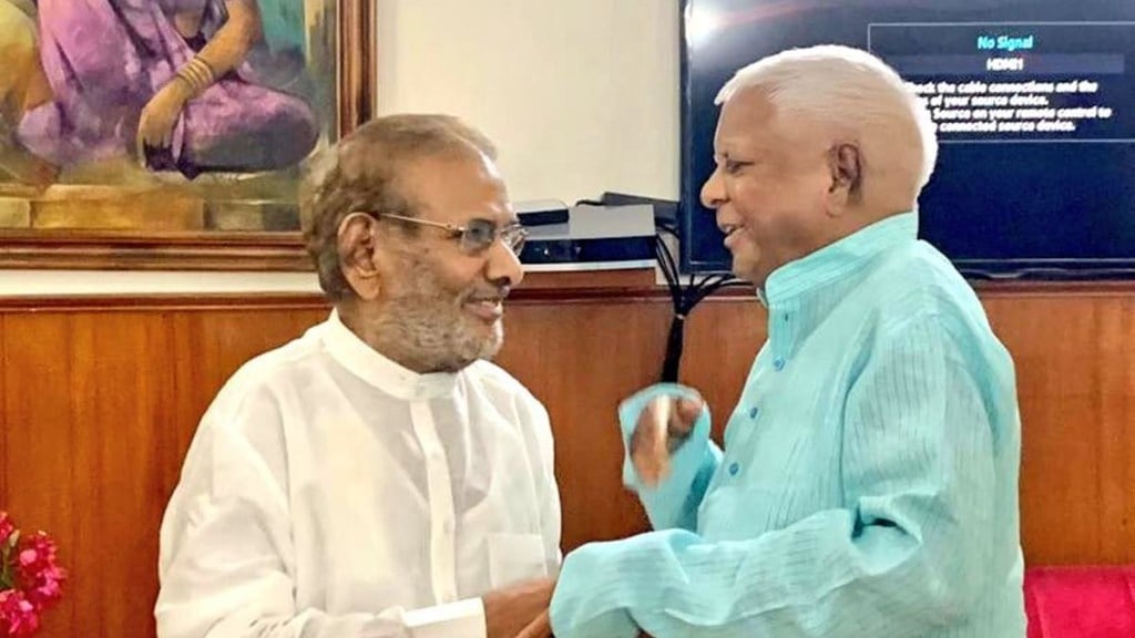 Sharad Yadav was then seen as a rival of Lalu Yadav within the Janata Dal, and he later joined hands with Nitish Kumar to end RJD's 15-year reign in Bihar in 2005. Sharad Yadav was then seen as a rival of Lalu Yadav within the Janata Dal, and he later joined hands with Nitish Kumar to end RJD's 15-year reign in Bihar in 2005.