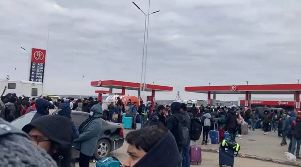 United by fear and outrage after days in the freezing weather, the students started to protest