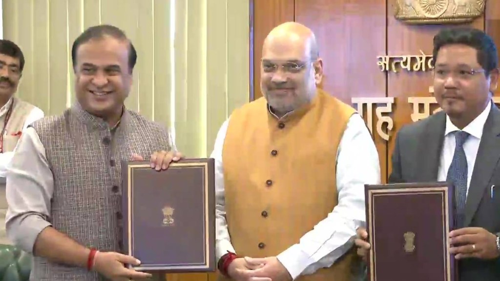 Assam CM Sarma said that both the states had 12 areas of dispute and it has been resolved in 6 areas. Assam CM Sarma said that both the states had 12 areas of dispute and it has been resolved in 6 areas.