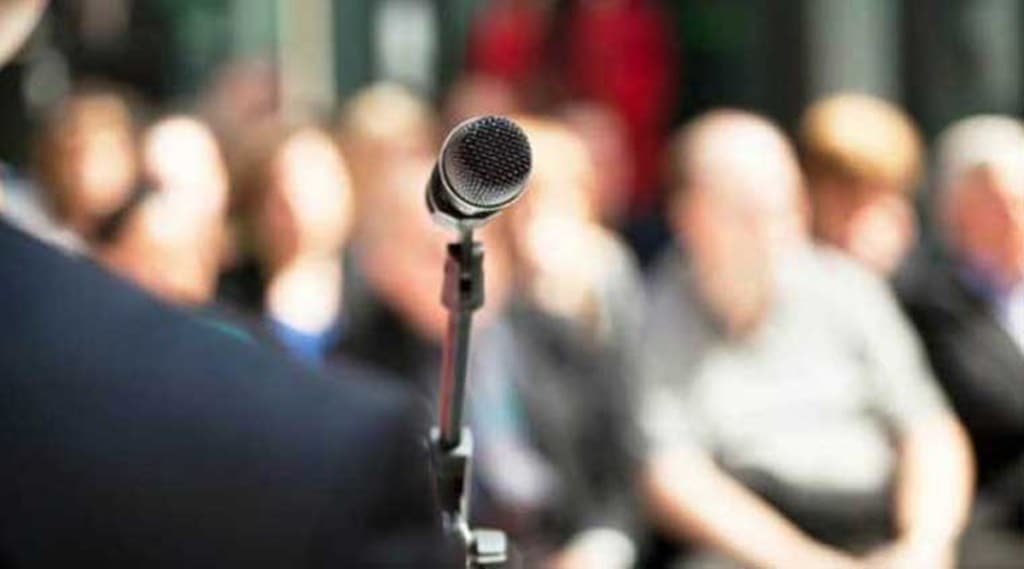 According to research, 77% of people are afraid of speaking in public. (Representational image via IE)