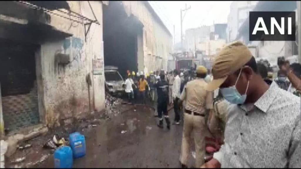 At least 11 people were killed after a massive fire broke out at a scrap shop in Hyderabad's Bhoiguda area on Wednesday morning. 