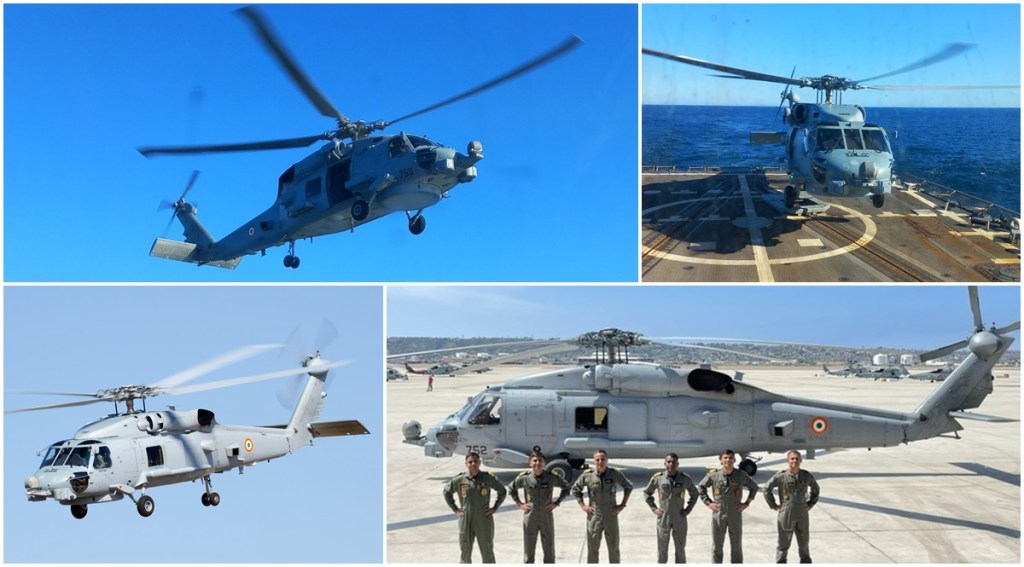 According to the Indian Navy “the aircrew during its training flew extensively from Helicopter Maritime Strike Squadron – 41 (HSM 41). And they have achieved day and night deck landing qualification onboard a US Navy Destroyer.”