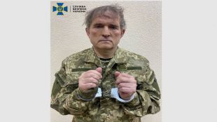 On Wednesday, Ukrainian President Volodymyr Zelenskiy proposed swapping Medvedchuk for prisoners of war being held by Russian forces. (Reuters image)