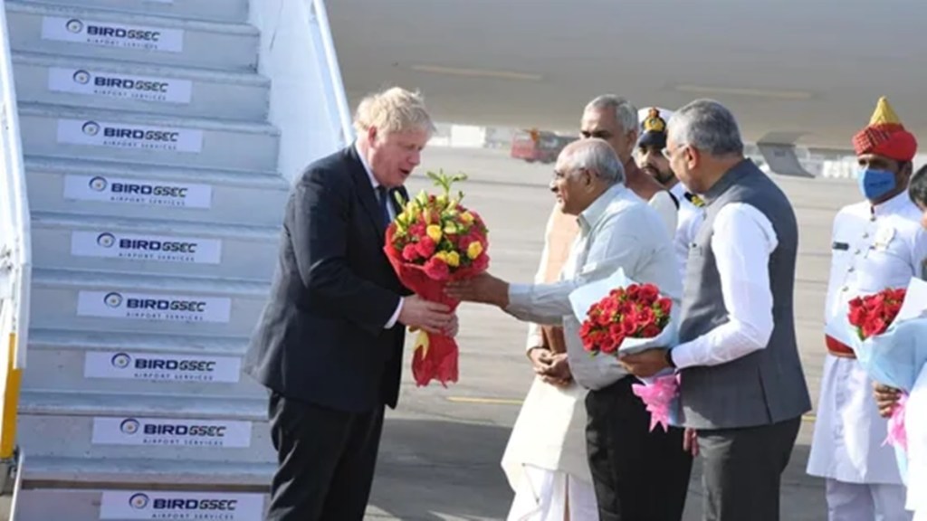 The first leg of the visit started with a stopover in Gujarat’s Ahmedabad on Thursday, where he was greeted by Gujarat chief minister Bhupendrabhai Patel and Governor Acharya Devvrat.