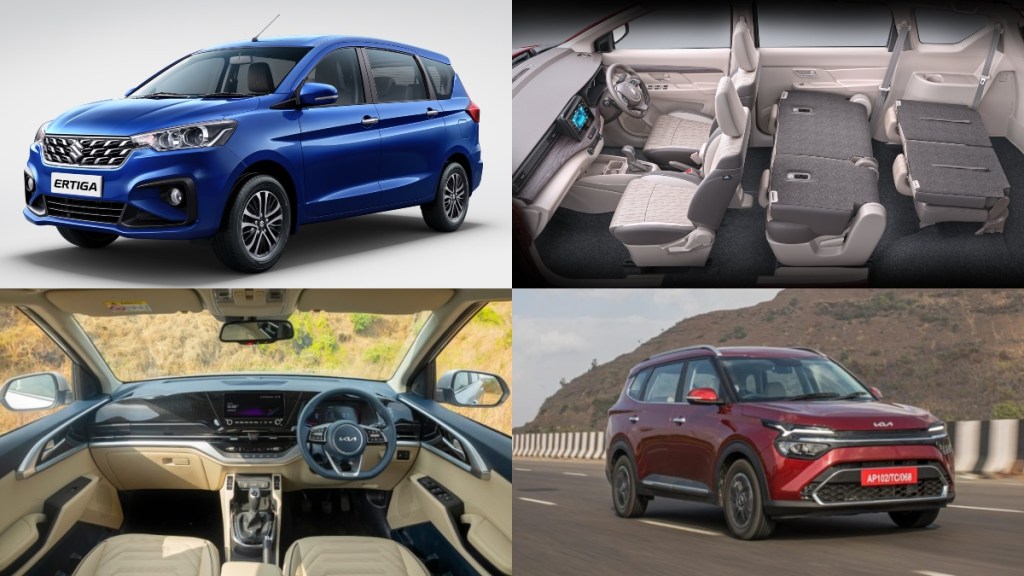 2022 Maruti Suzuki Ertiga vs Kia Carens