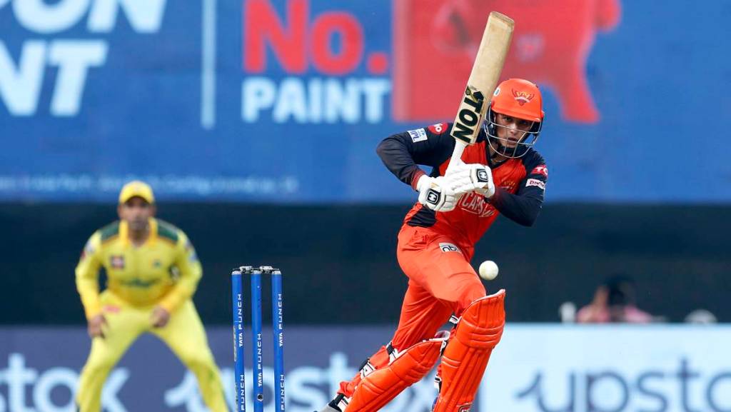 Abhishek Sharma Sunrisers Hyderabad Indian Premier League 2022 Chennai Super Kings IPL Abhishek Sharma Sunrisers Hyderabad Indian Premier League 2022 Chennai Super Kings IPL