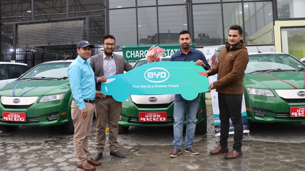 BYD partners with Self Drive Nepal to provide 50 BYD e6 electric MPVs