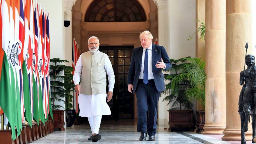 Boris Johnson Narendra Modi India UK