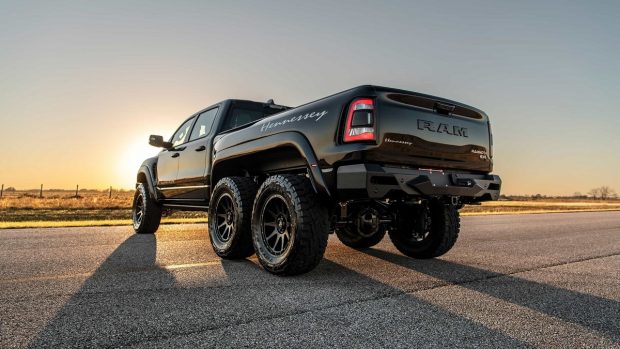 Hennessey Mammoth 6x6 Rear 3 Quarters