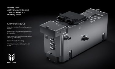 Matter showcases active liquid-cooled 2-Wheeler EV battery pack Matter Energy 1.0
