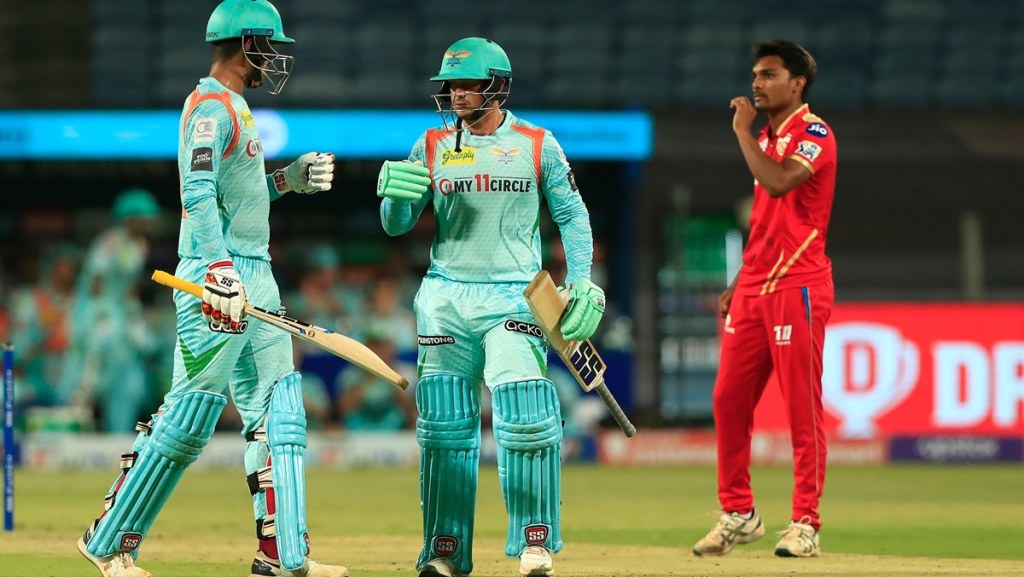 Quinton De Kock and Deepak Hooda Lucknow Super Giants Indian Premier League 2022 Punjab Kings