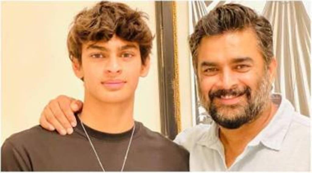 R Madhavan, R Madhavan's son, Vedaant Madhavan R Madhavan, R Madhavan's son, Vedaant Madhavan