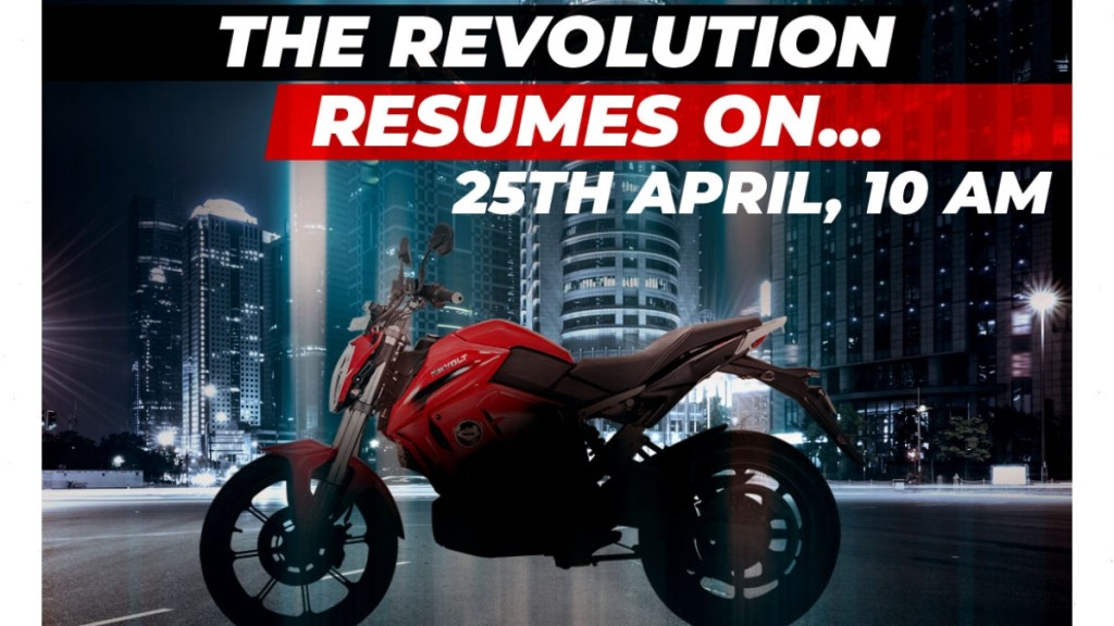 Revolt Motors to re-open bookings of RV400 on April 25