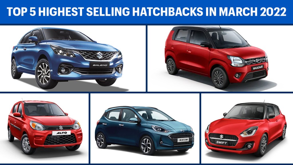 highest selling hatchbacks in March 2022
