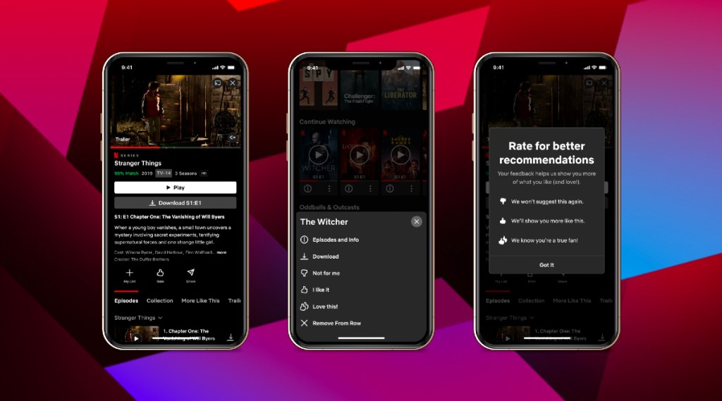 Netflix Two Thumbs Up feature