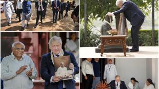 Boris Johnson in India, Boris Johnson, Sabarmati Ashram, UK, Boris Johnson india visit, gujarat
