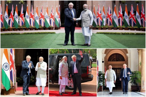 Boris Johnson in India: The bonhomie between Prime Minister Narendra Modi and his British counterpart Prime Minister Boris Johnson was palpable at a media event here on Friday with the UK PM referring to Modi as 