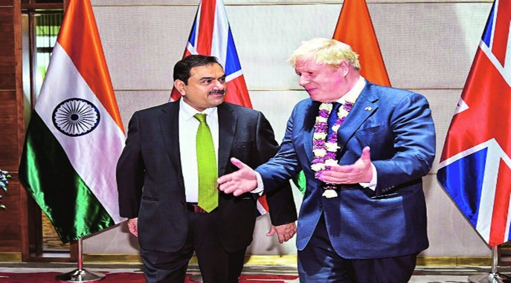 gautam adani boris johnson meet