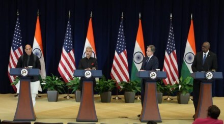 india US 2+2 meet