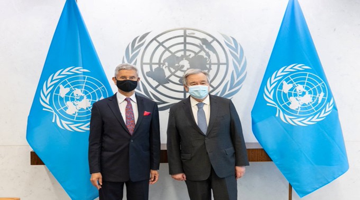 jaishankar Antonio Guterres meet jaishankar Antonio Guterres meet