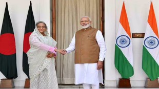 Prime Minister Sheikh Hasina with Prime Minister Narendra Modi.