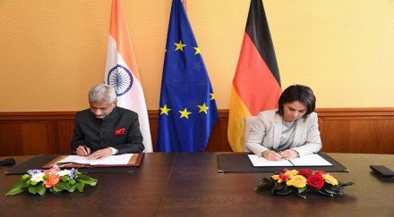 Jaishankar, who is here as part of Prime Minister Narendra Modi's delegation, said that he had “good conversation” with Minister for Foreign Affairs of Germany Baerbock.