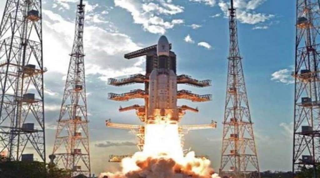 The S200 motor, which is the first stage of the LVM3 launch vehicle intended for launching a 4,000 kg class satellite to the geosynchronous transfer orbit, was configured as a strap-on rocket booster. (File image)