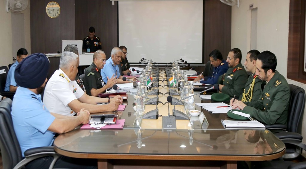 The visiting delegation from UAE also met with Deputy Chief of Integrated Defence Staff (Policy Planning and Force Development) Lt Gen Atulya Solankey at Headquarters, Integrated Defence Staff and later interacted with Indian defence Industries and also visited Bharat Electronics Limited, located in NCR. The visiting delegation from UAE also met with Deputy Chief of Integrated Defence Staff (Policy Planning and Force Development) Lt Gen Atulya Solankey at Headquarters, Integrated Defence Staff and later interacted with Indian defence Industries and also visited Bharat Electronics Limited, located in NCR.