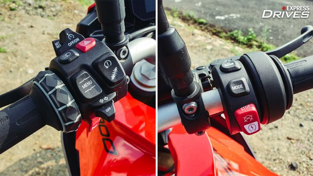 2022 BMW F 900 XR handlebar & switchgear
